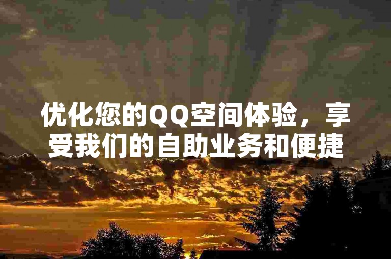 优化您的QQ空间体验，享受我们的自助业务和便捷的QQ会员续费服务，让社交互动更加无缝。