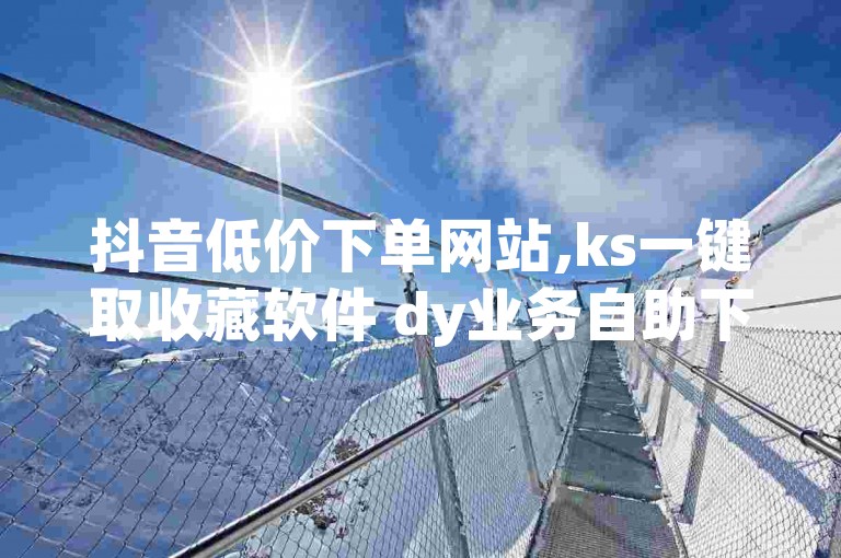 抖音低价下单网站,ks一键取收藏软件 dy业务自助下单在线 虎牙充值