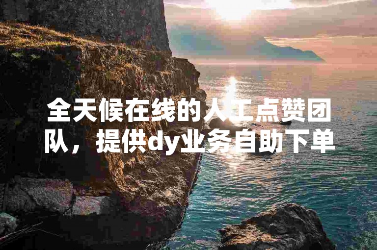 全天候在线的人工点赞团队，提供dy业务自助下单软件服务。