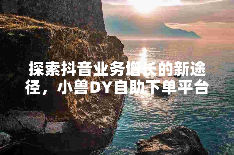 探索抖音业务增长的新途径，小兽DY自助下单平台提供实惠的人气服务。