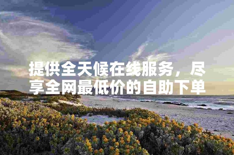 提供全天候在线服务，尽享全网最低价的自助下单体验。