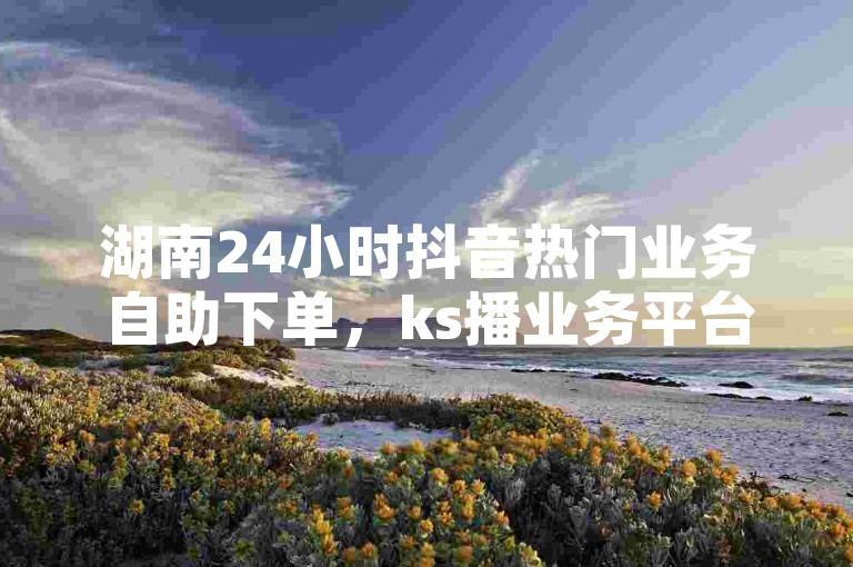 湖南24小时抖音热门业务自助下单，ks播业务平台等你来体验。