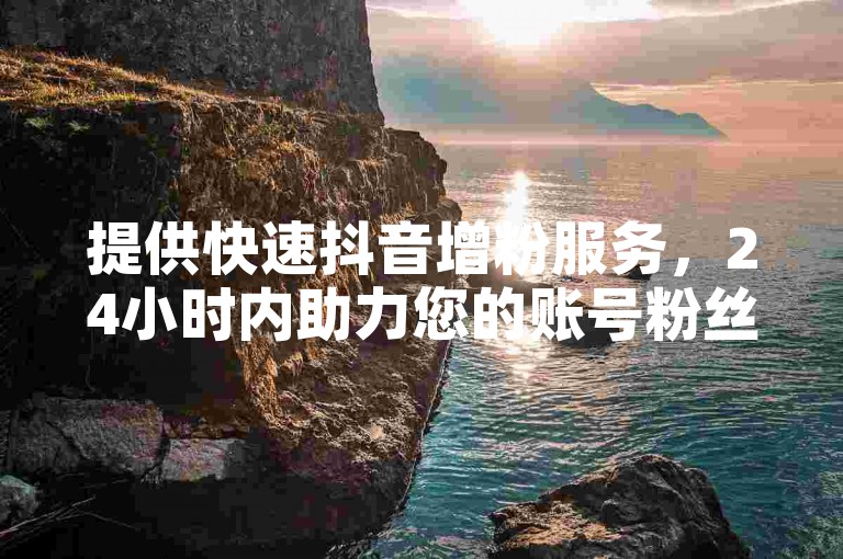 提供快速抖音增粉服务，24小时内助力您的账号粉丝数量显著增长。