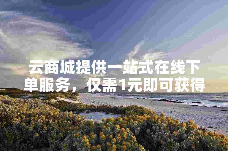 云商城提供一站式在线下单服务，仅需1元即可获得100赞，自助下单网站便捷高效。