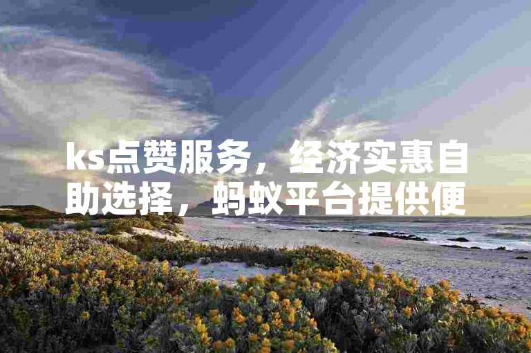 ks点赞服务，经济实惠自助选择，蚂蚁平台提供便捷下单。