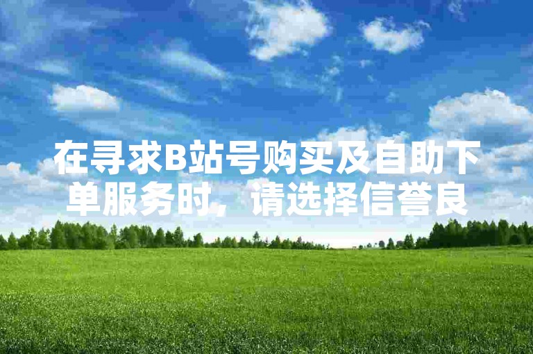 在寻求B站号购买及自助下单服务时，请选择信誉良好的自动发卡网，确保获得1000个赞的优质服务。