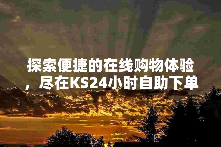 探索便捷的在线购物体验，尽在KS24小时自助下单商城，您的专属卡盟自助下单官网。
