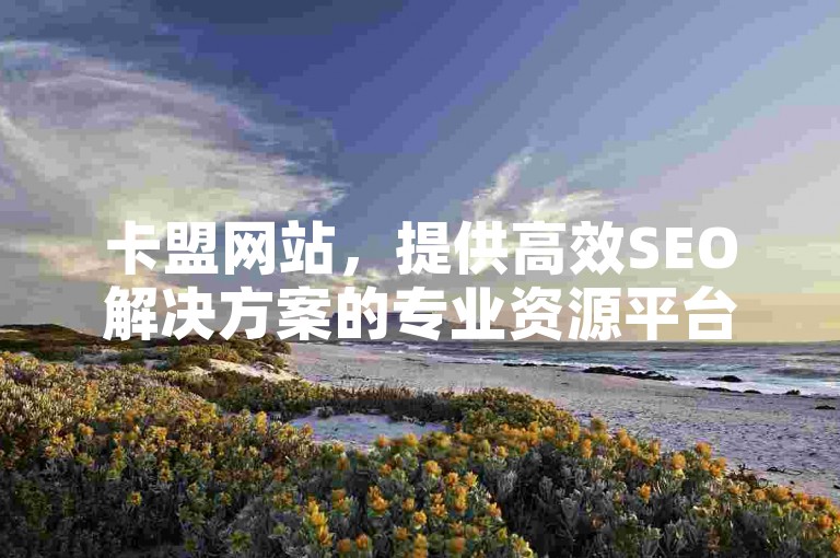 卡盟网站,提供高效SEO解决方案的专业资源平台。