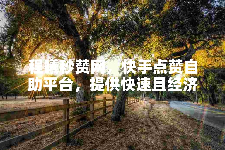 程曦秒赞网，快手点赞自助平台，提供快速且经济的业务下单服务。
