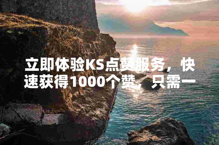 立即体验KS点赞服务，快速获得1000个赞，只需一元，自助下单平台让点赞更简单快捷。