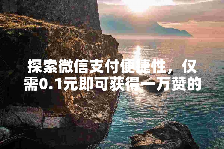探索微信支付便捷性，仅需0.1元即可获得一万赞的超值体验，同时快手用户还可享受低价提升播放量的专属网址服务。
