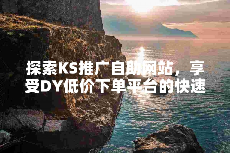 探索KS推广自助网站，享受DY低价下单平台的快速服务，让营销更高效。