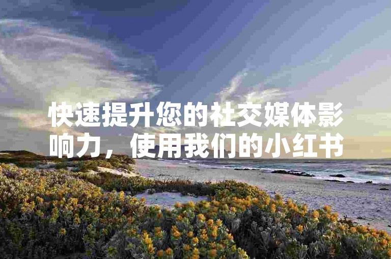 快速提升您的社交媒体影响力，使用我们的小红书24小时涨粉服务和KS点赞自助平台，让您的账号免费获得更多关注和喜爱。