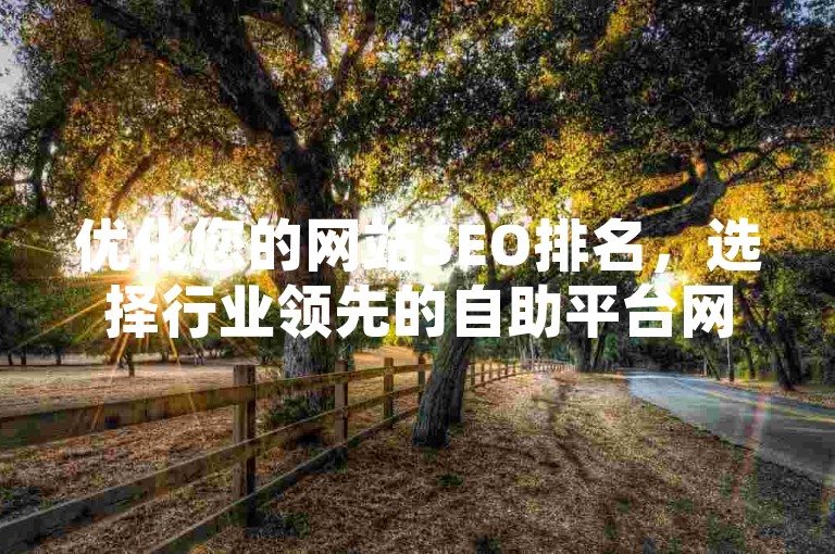 优化您的网站SEO排名，选择行业领先的自助平台网址，开启高效网络推广之旅。