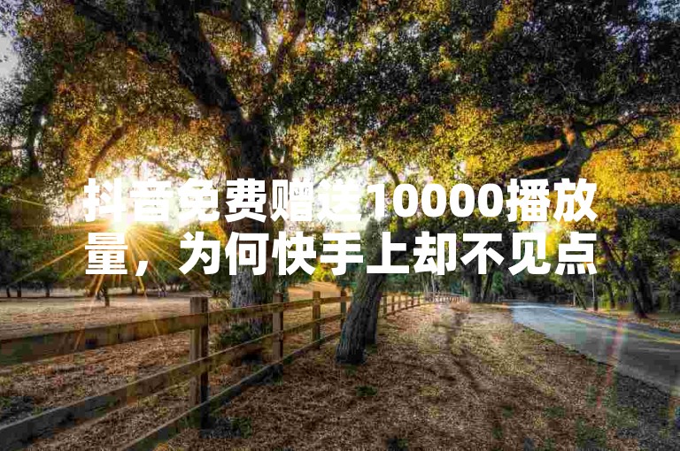 抖音免费赠送10000播放量，为何快手上却不见点赞踪影？