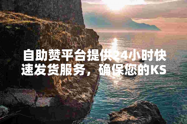 自助赞平台提供24小时快速发货服务，确保您的KS打call点赞需求得到迅速满足。
