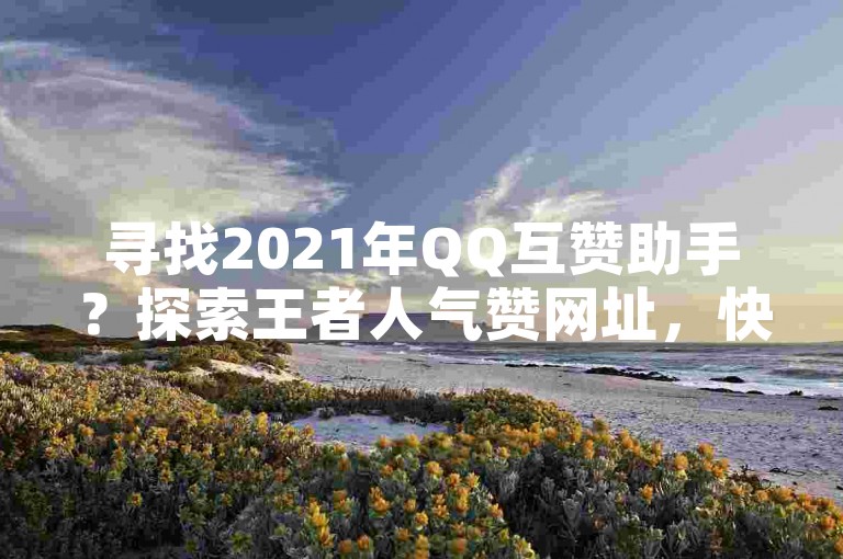寻找2021年QQ互赞助手?探索王者人气赞网址,快速提升你的社交影响力!