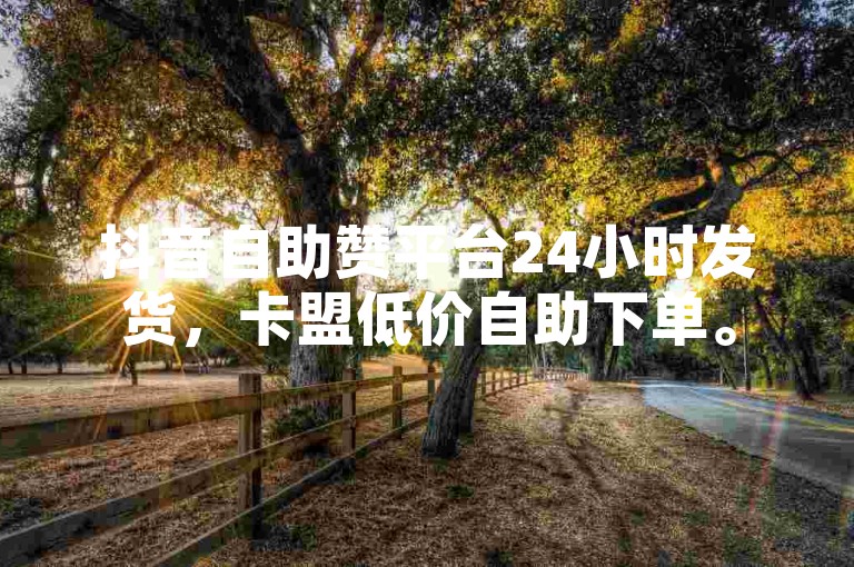 抖音自助赞平台24小时发货,卡盟低价自助下单。
