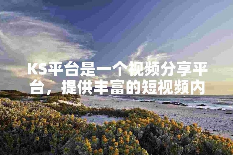 KS平台是一个视频分享平台,提供丰富的短视频内容。