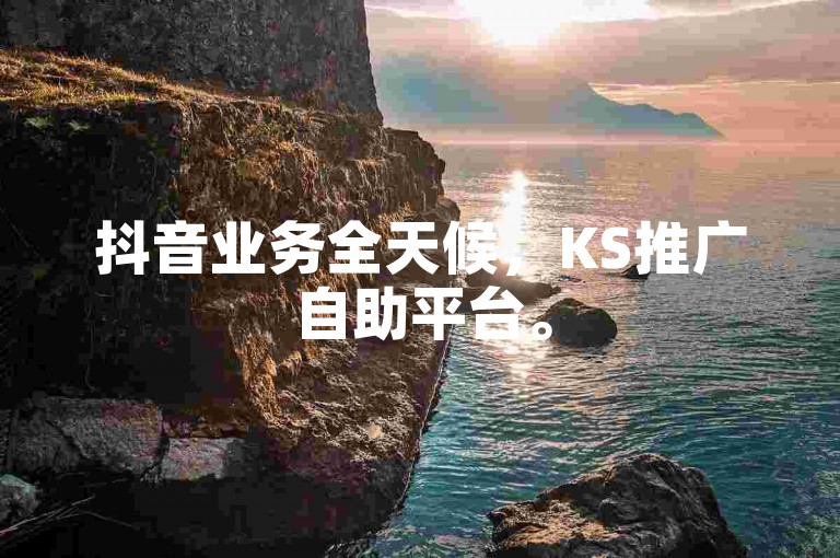 抖音业务全天候，KS推广自助平台。