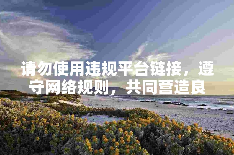 请勿使用违规平台链接，遵守网络规则，共同营造良好环境。