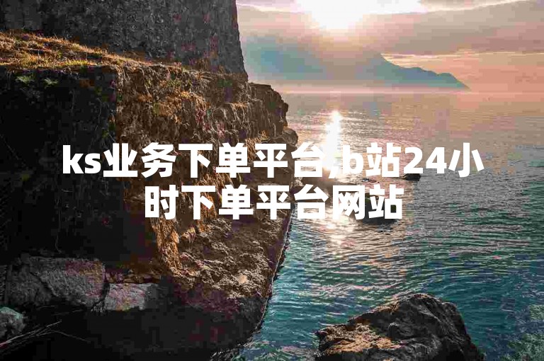 ks业务下单平台,b站24小时下单平台网站