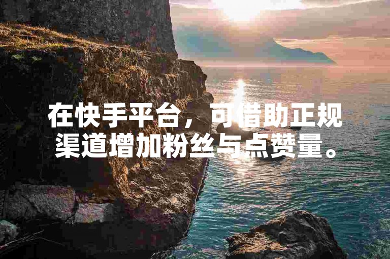 在快手平台，可借助正规渠道增加粉丝与点赞量。
