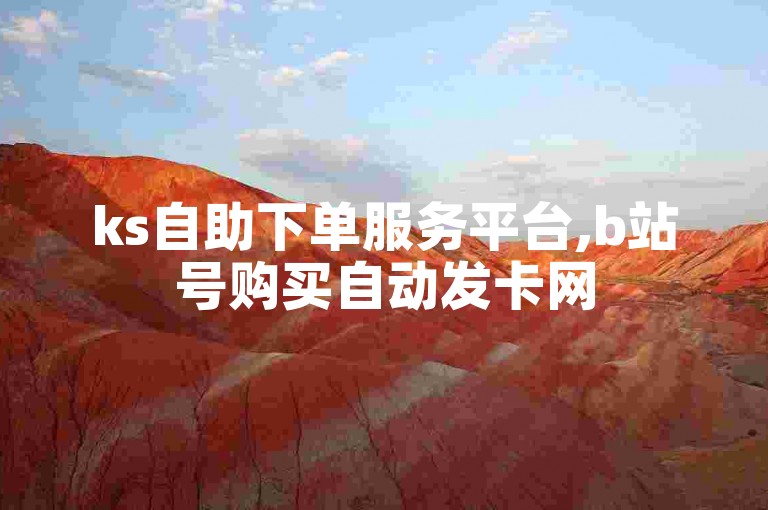 ks自助下单服务平台,b站号购买自动发卡网