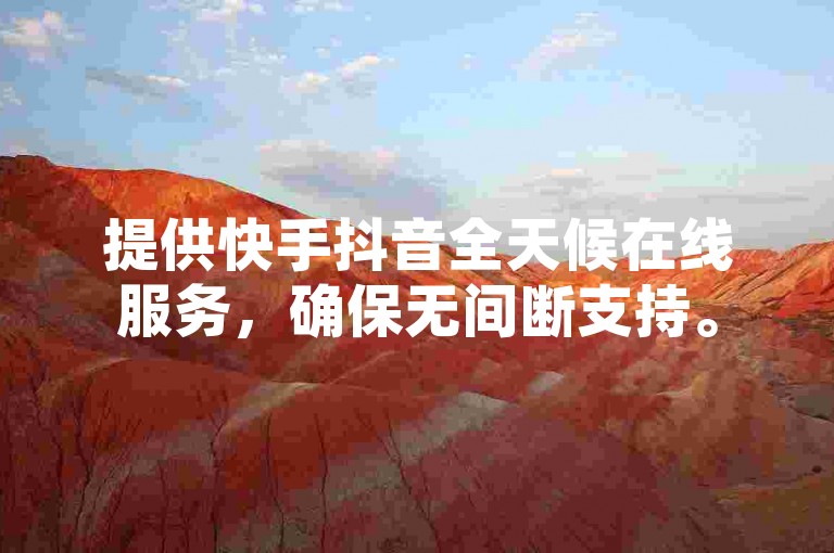 提供快手抖音全天候在线服务，确保无间断支持。
