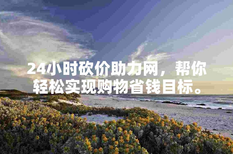 24小时砍价助力网，帮你轻松实现购物省钱目标。