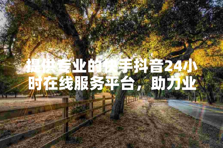 提供专业的快手抖音24小时在线服务平台，助力业务增长。