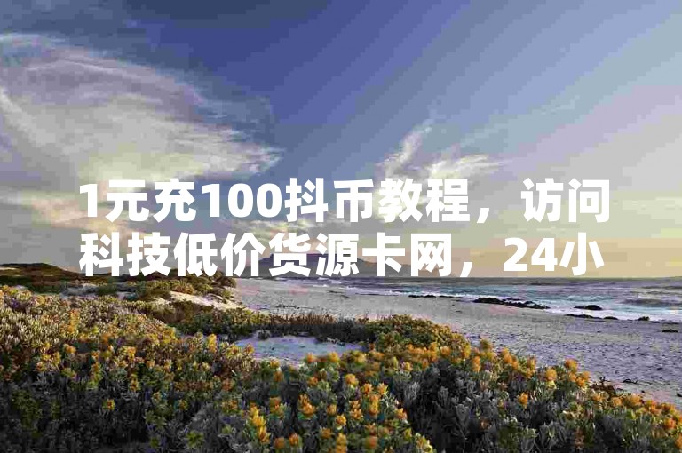 1元充100抖币教程,访问科技低价货源卡网,24小时自助平台,点赞下单即可。