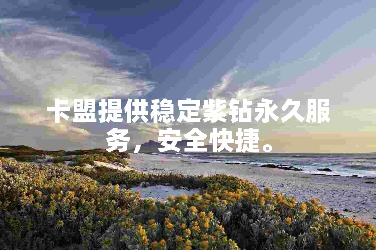卡盟提供稳定紫钻永久服务,安全快捷。