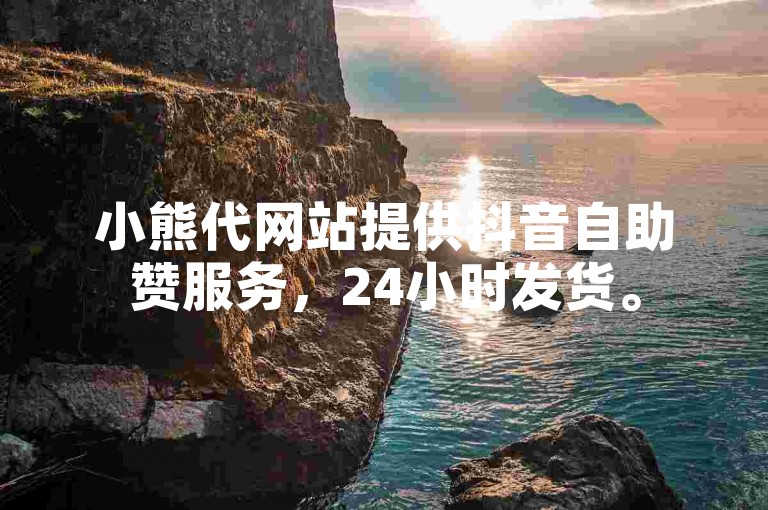 小熊代网站提供抖音自助赞服务，24小时发货。