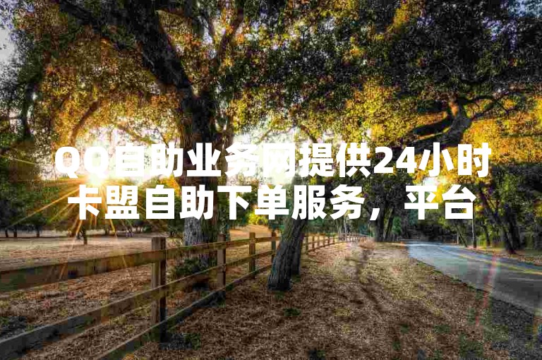 QQ自助业务网提供24小时卡盟自助下单服务,平台价格优惠。