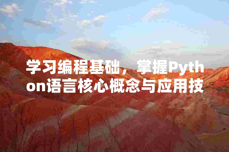 学习编程基础，掌握Python语言核心概念与应用技巧。