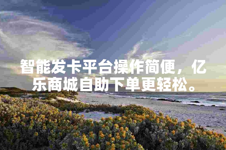 智能发卡平台操作简便,亿乐商城自助下单更轻松。