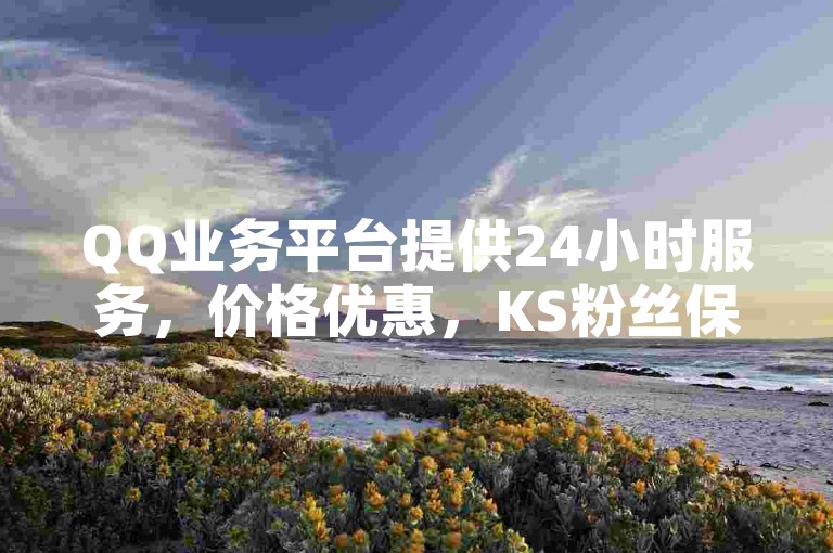 QQ业务平台提供24小时服务,价格优惠,KS粉丝保障信息。
