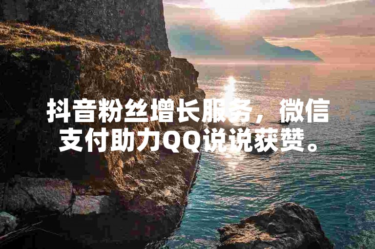 抖音粉丝增长服务，微信支付助力QQ说说获赞。