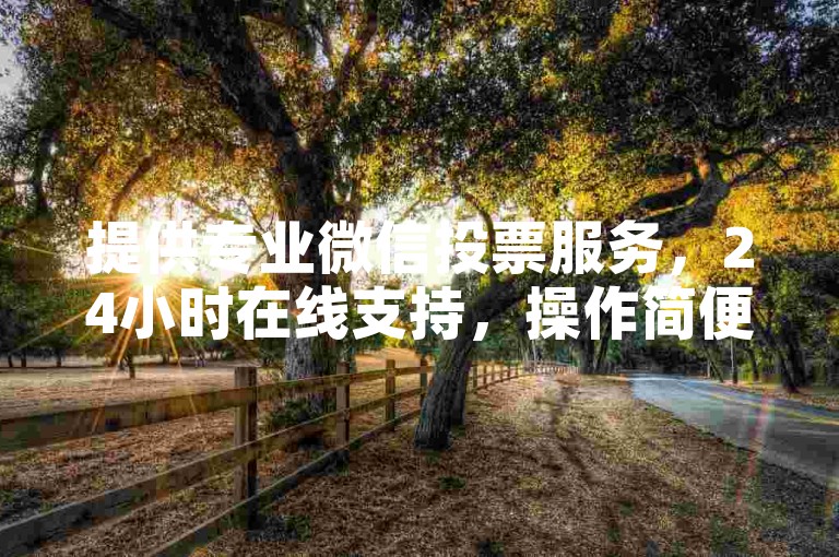 提供专业微信投票服务，24小时在线支持，操作简便快捷。