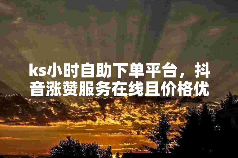 ks小时自助下单平台，抖音涨赞服务在线且价格优惠。