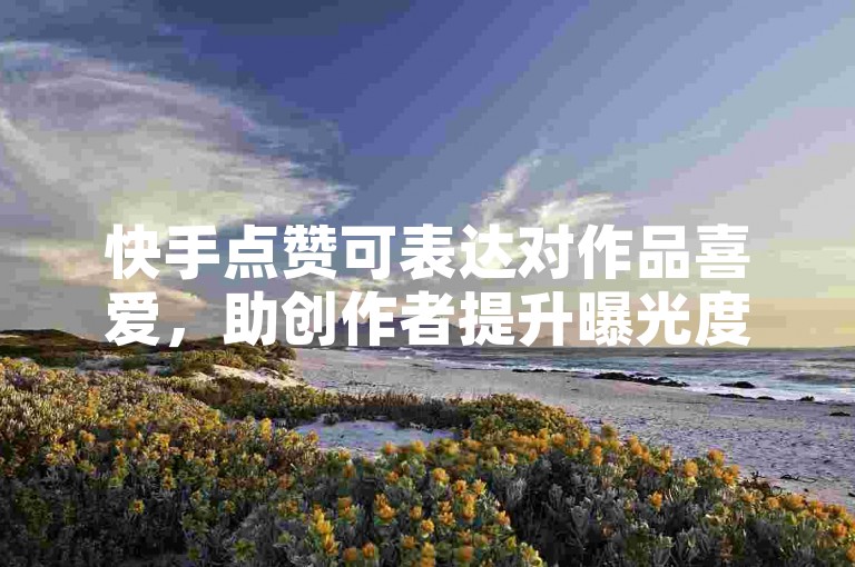 快手点赞可表达对作品喜爱，助创作者提升曝光度与互动性。