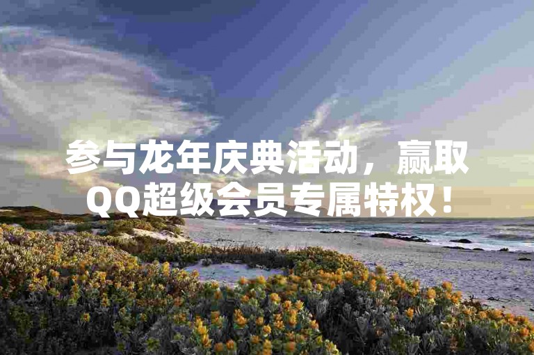 参与龙年庆典活动,赢取QQ超级会员专属特权!