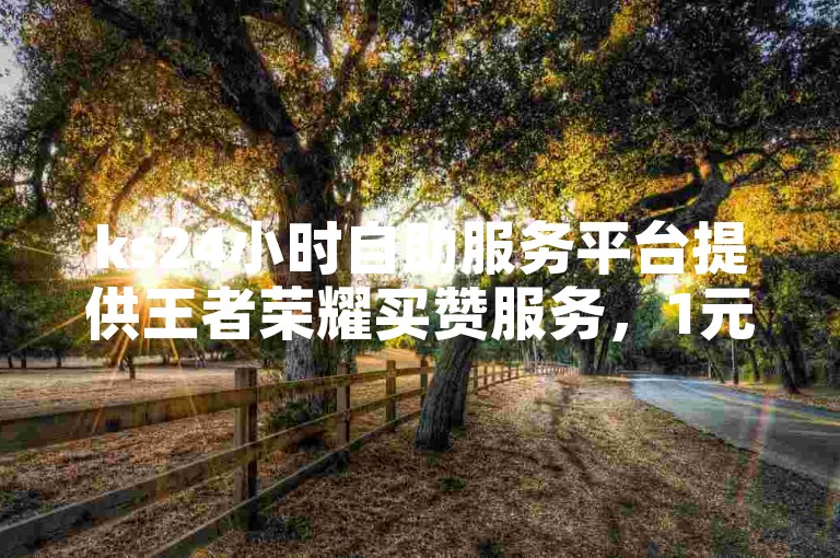 ks24小时自助服务平台提供王者荣耀买赞服务，1元10000赞。