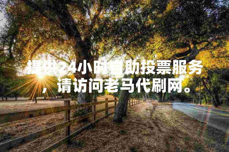 提供24小时自助投票服务,请访问老马代刷网。