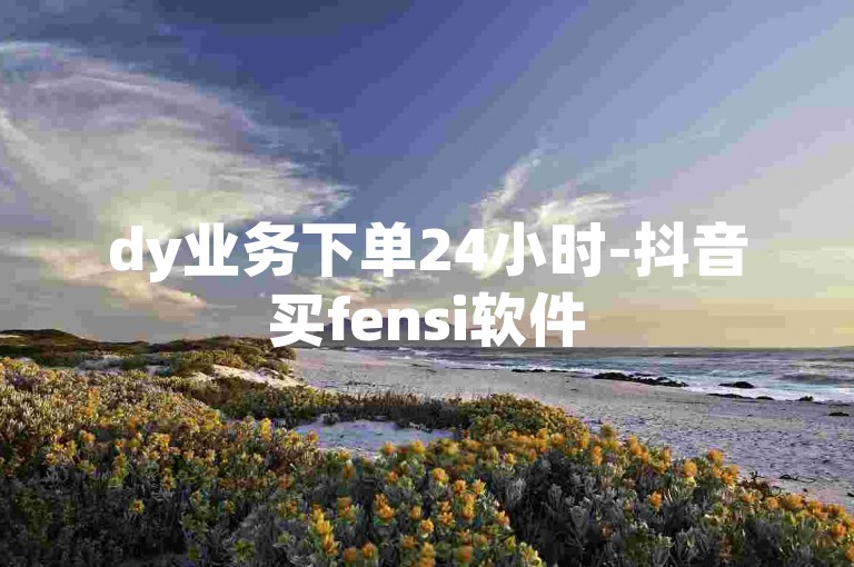 dy业务下单24小时-抖音买fensi软件