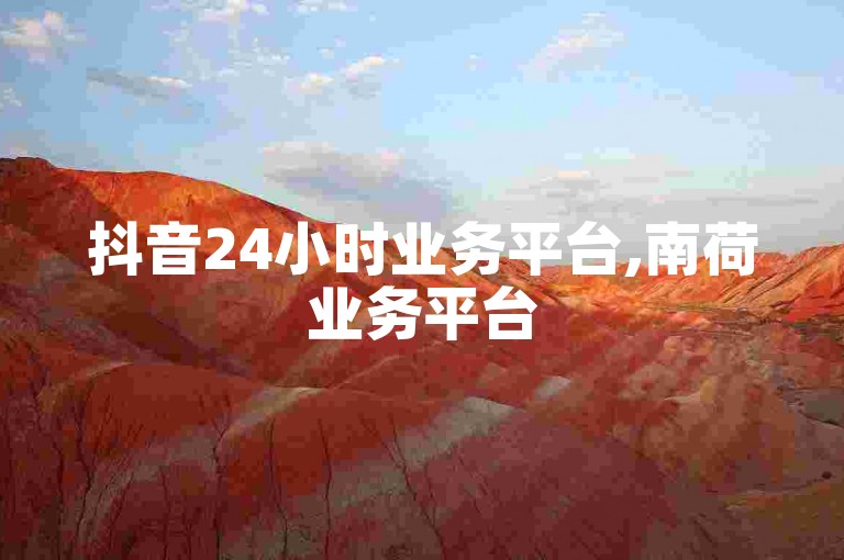 抖音24小时业务平台,南荷业务平台