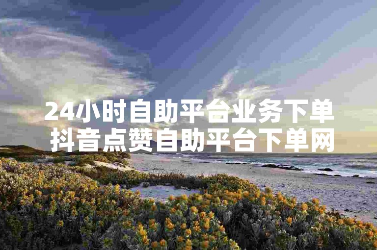 24小时自助平台业务下单 抖音点赞自助平台下单网站在线