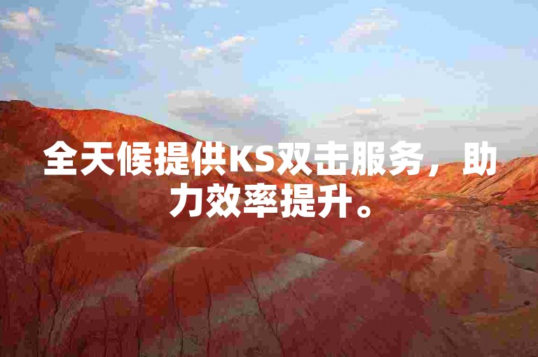 全天候提供KS双击服务,助力效率提升。