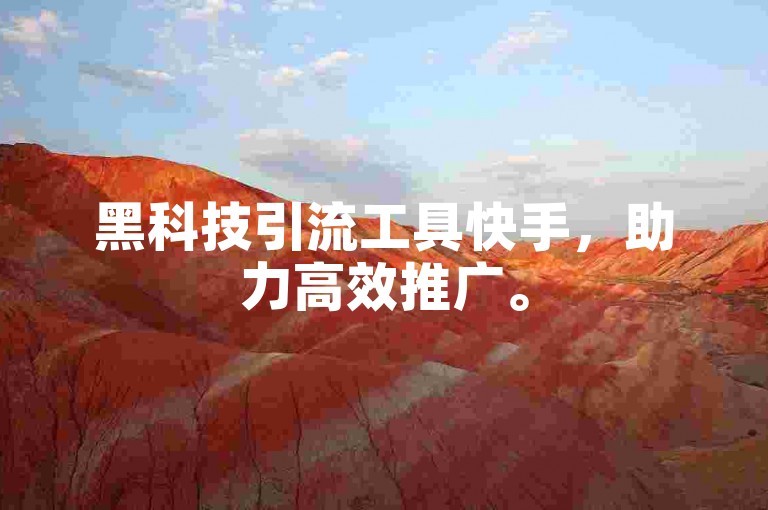 黑科技引流工具快手，助力高效推广。